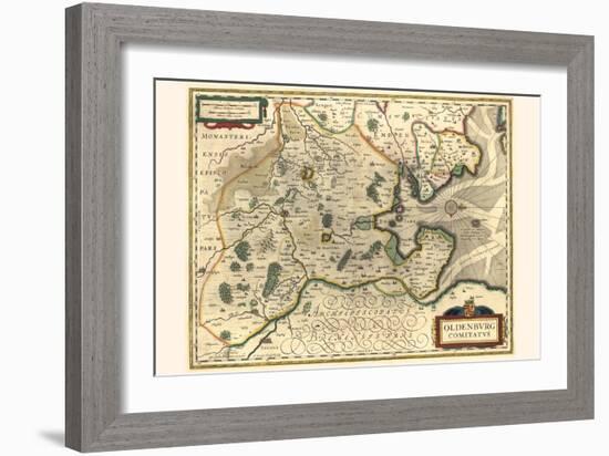 County Of Oldenburg-Willem Janszoon Blaeu-Framed Art Print