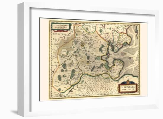 County Of Oldenburg-Willem Janszoon Blaeu-Framed Art Print