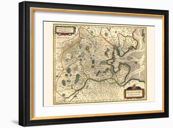 County Of Oldenburg-Willem Janszoon Blaeu-Framed Art Print