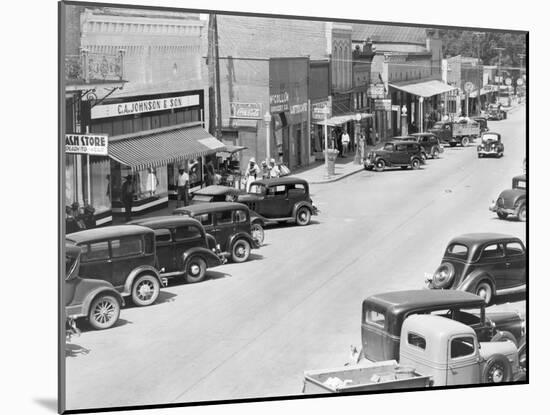 County seat of Hale County, Alabama, c.1936-Walker Evans-Mounted Photographic Print