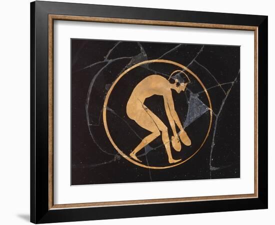 Coupe à figures rouges-null-Framed Giclee Print