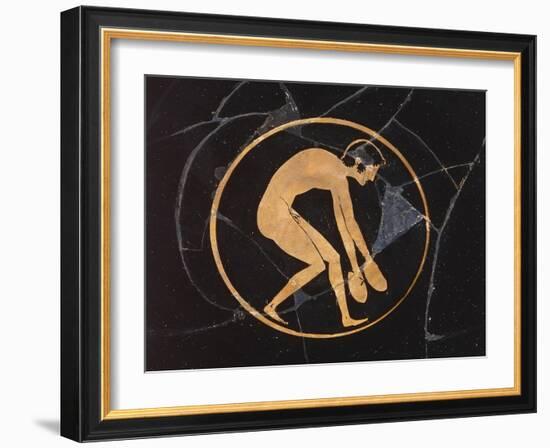 Coupe à figures rouges-null-Framed Giclee Print