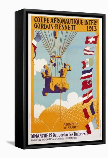 Coupe Aeronautique Gordon-Bennett-null-Framed Premier Image Canvas