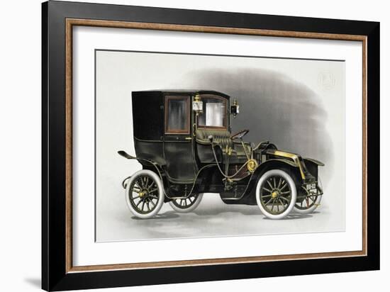 Coupe Automobile with Driver's Seat Uncovered, 1911, 20th Century-null-Framed Giclee Print