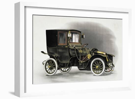 Coupe Automobile with Driver's Seat Uncovered, 1911, 20th Century-null-Framed Giclee Print