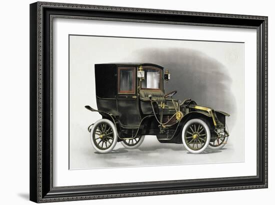 Coupe Automobile with Driver's Seat Uncovered, 1911, 20th Century-null-Framed Giclee Print