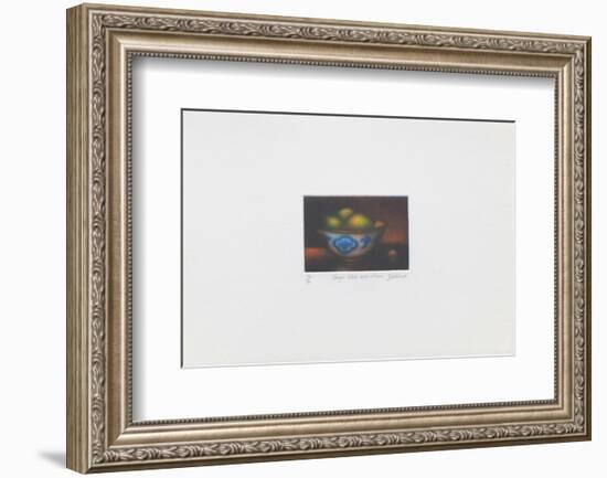 Coupe bleue aux citrons-Laurent Schkolnyk-Framed Limited Edition