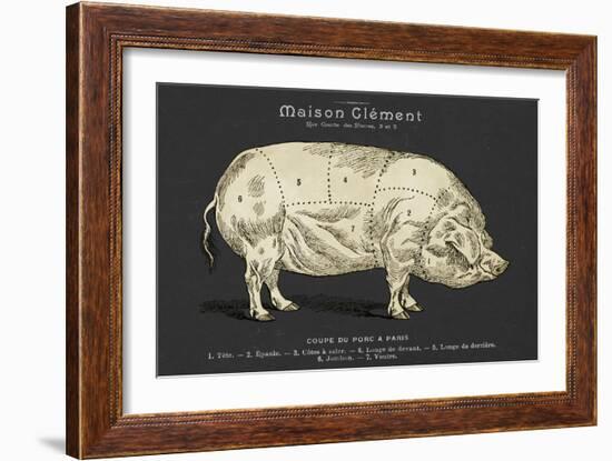 Coupe Du Porc-Tina Carlson-Framed Art Print