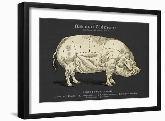 Coupe Du Porc-Tina Carlson-Framed Art Print