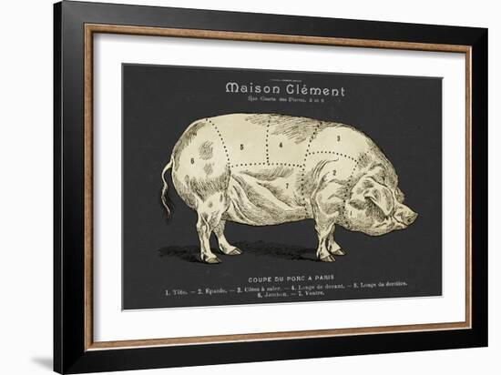 Coupe Du Porc-Tina Carlson-Framed Art Print