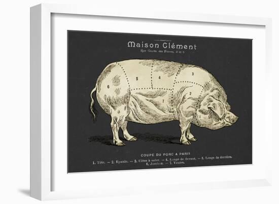 Coupe Du Porc-Tina Carlson-Framed Art Print