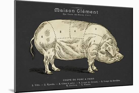 Coupe Du Porc-Tina Carlson-Mounted Art Print