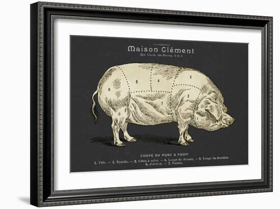 Coupe Du Porc-Tina Carlson-Framed Art Print