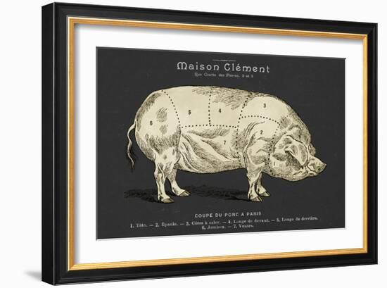 Coupe Du Porc-Tina Carlson-Framed Art Print