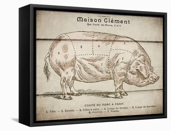 Coupe Du Porc-Tina Carlson-Framed Stretched Canvas