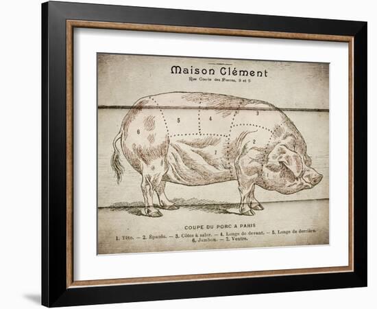 Coupe Du Porc-Tina Carlson-Framed Art Print