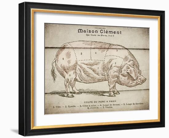 Coupe Du Porc-Tina Carlson-Framed Art Print