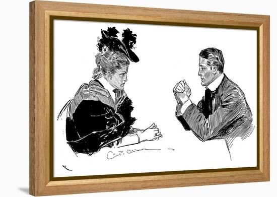 Couple, 1896-Charles Dana Gibson-Framed Premier Image Canvas