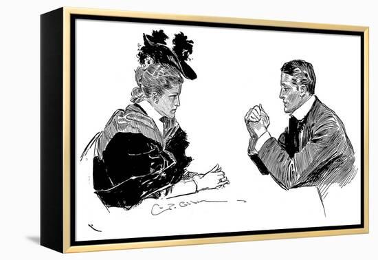 Couple, 1896-Charles Dana Gibson-Framed Premier Image Canvas