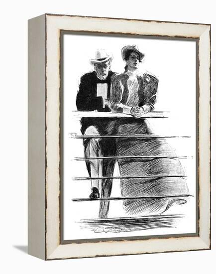 Couple, 1897-Charles Dana Gibson-Framed Premier Image Canvas