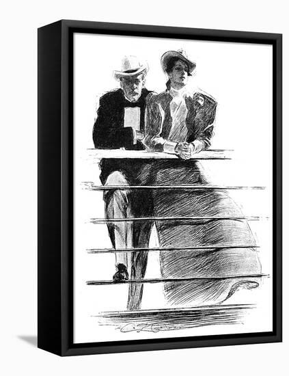 Couple, 1897-Charles Dana Gibson-Framed Premier Image Canvas