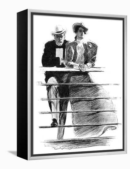Couple, 1897-Charles Dana Gibson-Framed Premier Image Canvas