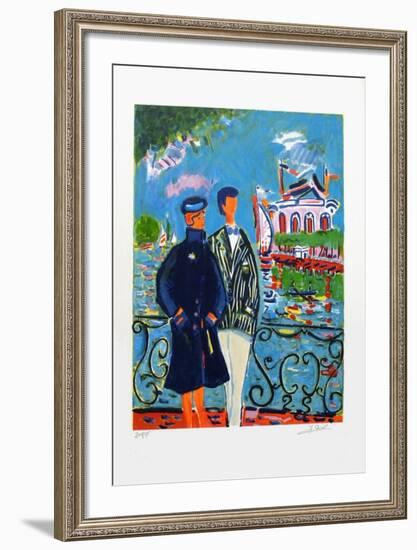 Couple à Enghien-Jean-claude Picot-Framed Limited Edition