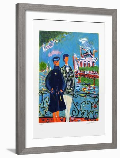 Couple à Enghien-Jean-claude Picot-Framed Limited Edition