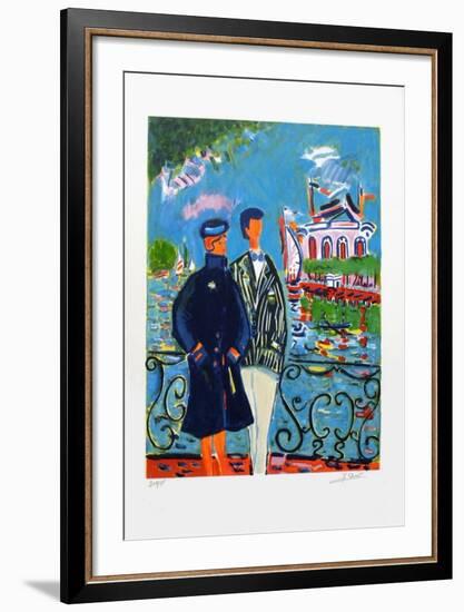 Couple à Enghien-Jean-claude Picot-Framed Limited Edition