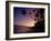 Couple and Palm Trees on Alona Beach Silhouetted at Sunset on the Island of Panglao, Philippines-Robert Francis-Framed Photographic Print