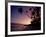 Couple and Palm Trees on Alona Beach Silhouetted at Sunset on the Island of Panglao, Philippines-Robert Francis-Framed Photographic Print