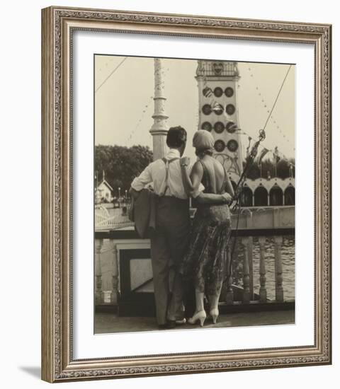 Couple at Coney Island, 1928-Walker Evans-Framed Art Print