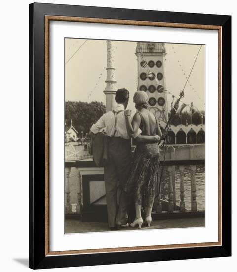 Couple at Coney Island, 1928-Walker Evans-Framed Art Print