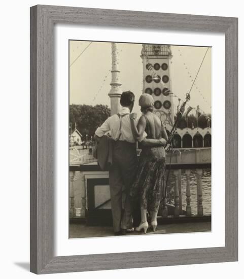 Couple at Coney Island, 1928-Walker Evans-Framed Art Print