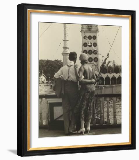 Couple at Coney Island, 1928-Walker Evans-Framed Art Print