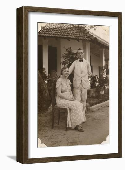 Couple at Sri Lanka-null-Framed Art Print