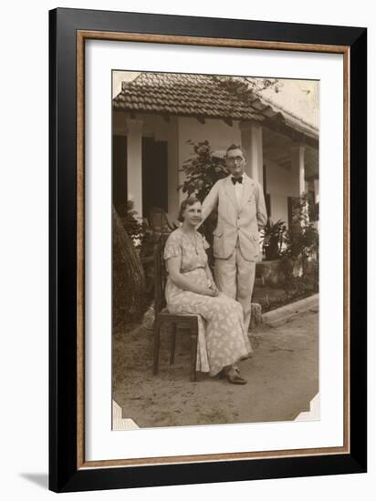 Couple at Sri Lanka-null-Framed Art Print