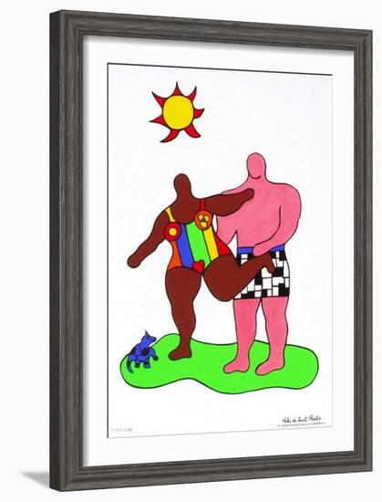 Couple Au Soleil-Niki De Saint Phalle-Framed Premium Edition