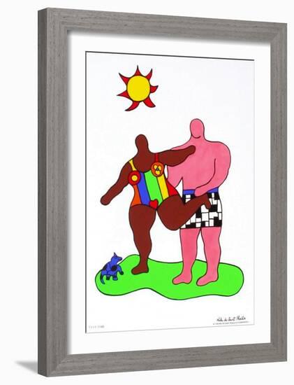 Couple Au Soleil-Niki De Saint Phalle-Framed Premium Edition