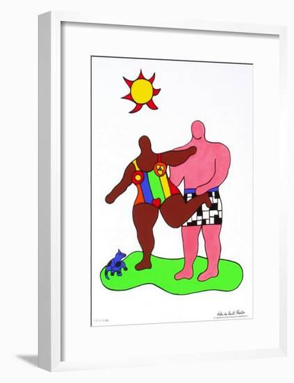 Couple Au Soleil-Niki De Saint Phalle-Framed Premium Edition