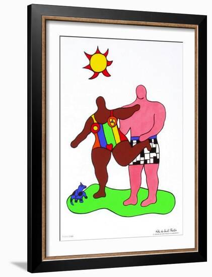 Couple Au Soleil-Niki De Saint Phalle-Framed Premium Edition