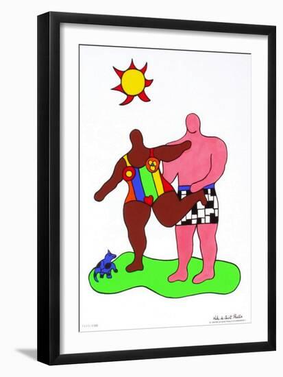 Couple Au Soleil-Niki De Saint Phalle-Framed Premium Edition