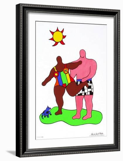 Couple Au Soleil-Niki De Saint Phalle-Framed Premium Edition