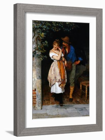 Couple Courting, 1887-Eugen Von Blaas-Framed Giclee Print