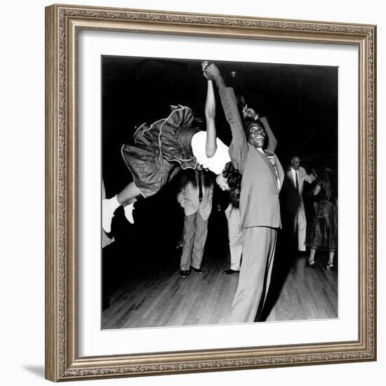 Couple Dancing at Savoy Ballroom, Harlem, 1947--Framed Photo