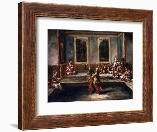 Couple Dancing in the Harem Par Guardi, Giovanni Antonio (1699-1760). Oil on Canvas, Size : 44X61,5-Giovanni Antonio Guardi-Framed Giclee Print
