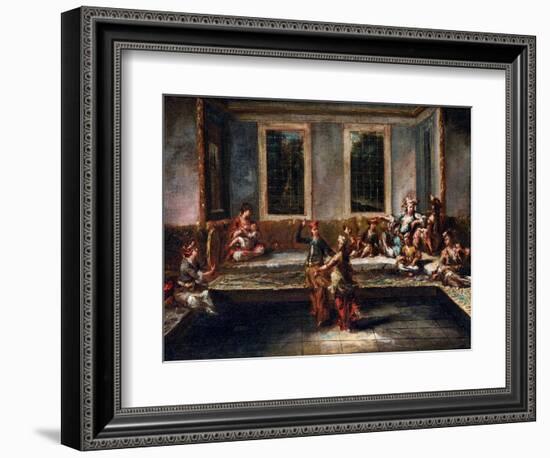 Couple Dancing in the Harem Par Guardi, Giovanni Antonio (1699-1760). Oil on Canvas, Size : 44X61,5-Giovanni Antonio Guardi-Framed Giclee Print