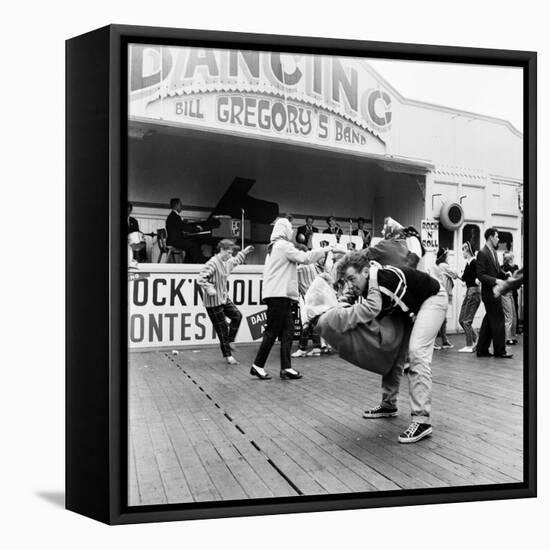 Couple Dancing to Bill Gregory's Band. August 1958-Staff-Framed Premier Image Canvas