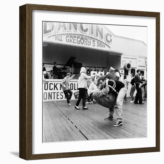 Couple Dancing to Bill Gregory's Band. August 1958-Staff-Framed Photographic Print