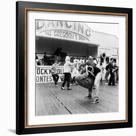 Couple Dancing to Bill Gregory's Band. August 1958-Staff-Framed Photographic Print